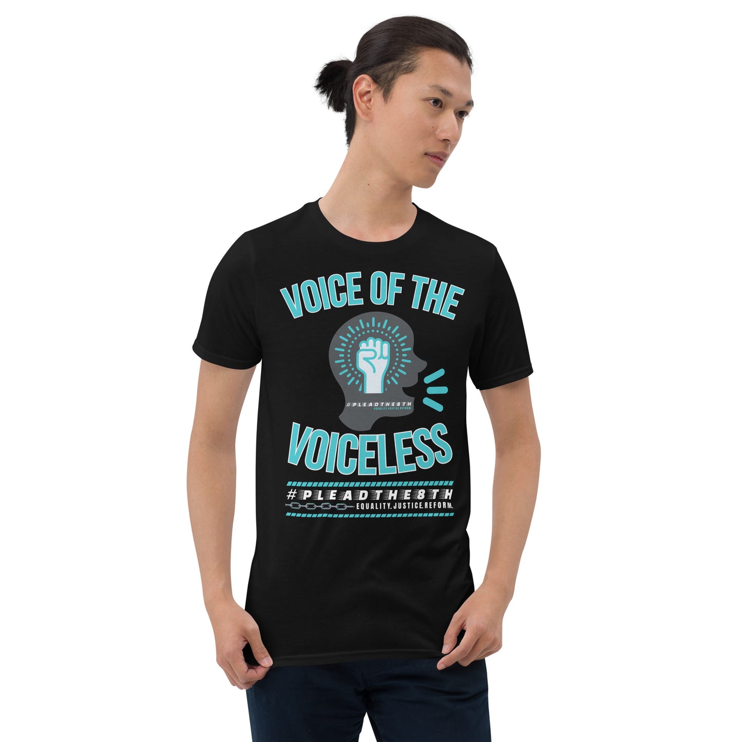 #PleadThe8th 'Voice of the Voiceless' Short-Sleeve Unisex T-Shirt (front)