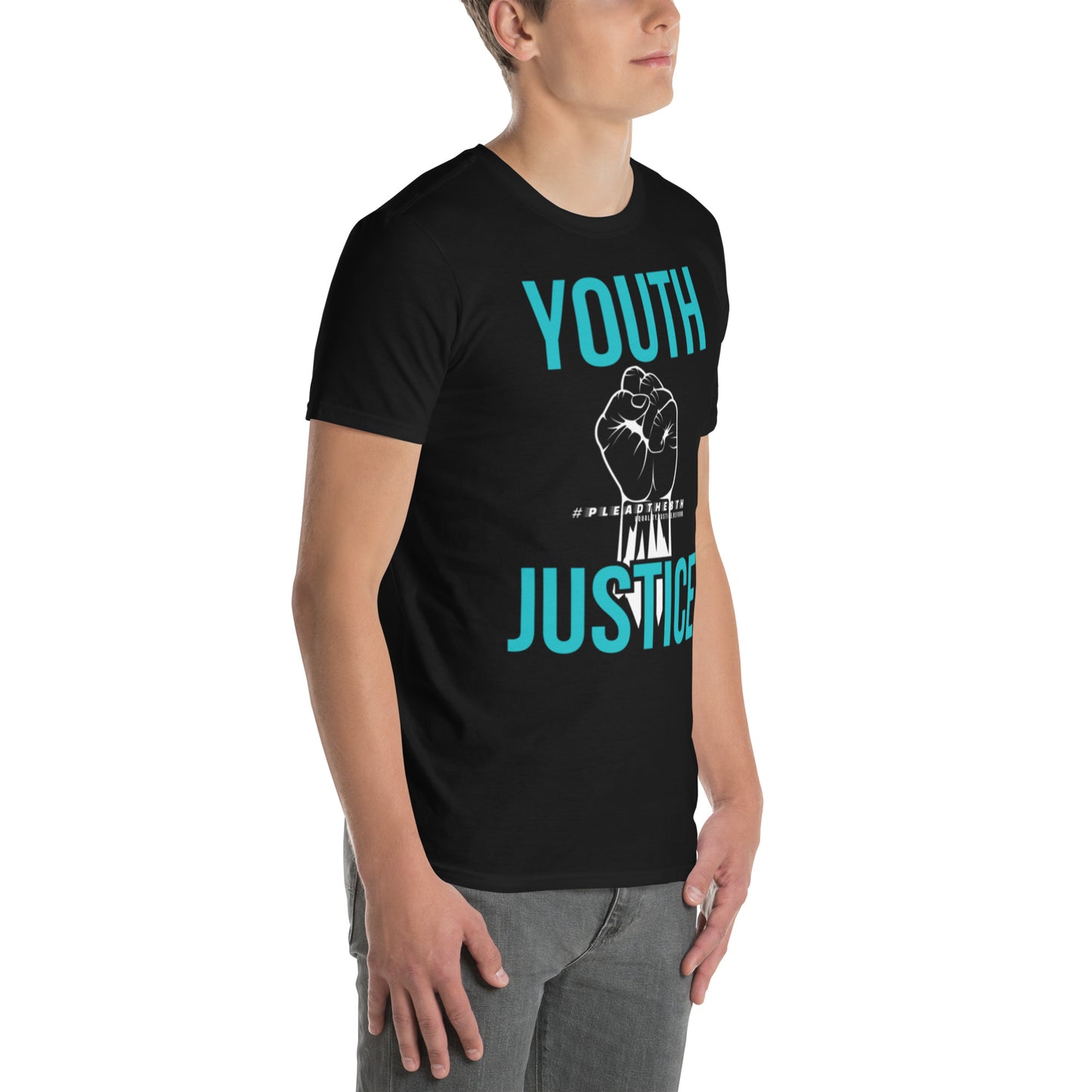 #PleadThe8th 'Youth Justice' Short-Sleeve Unisex T-Shirt (front)